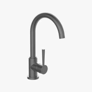 Contemporary Faucet Bar, Black Stainless